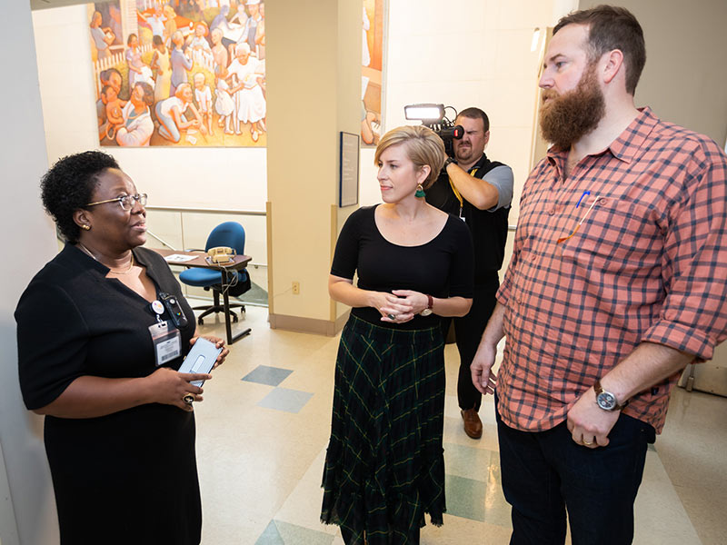 Dr. Mobolaji Famuyide talks with Erin and Ben Napier about the neonatal intensive care unit and how UMMC's pediatric expansion will include 88 private NICU rooms.