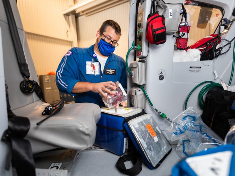 When seconds count, AirCare brings blood to critically ill patients