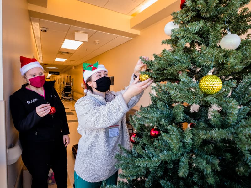 Photos: UMMC staff partake in safe holiday celebrations