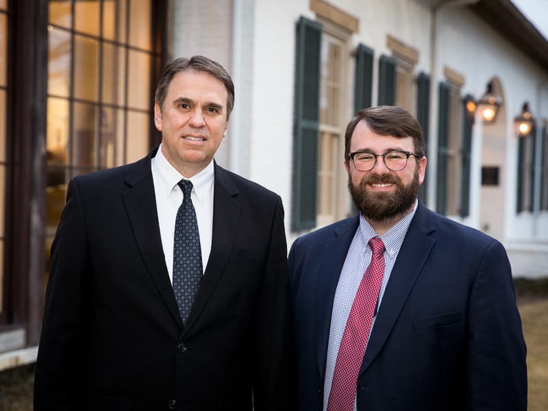 Dr. J. Kevin Holman, left, is the 2022 Dental Alumnus of the Year, and Dr. Andrew 