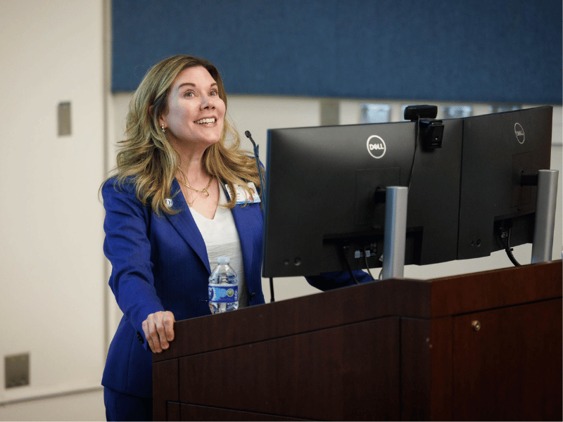 Dr. Caroline Compretta, assistant vice chancellor for research, was a co-presenter for the March 27 session of Faculty Focus: 