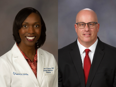 Portraits of Dr. Jasmine Kency and Kevin Nelson