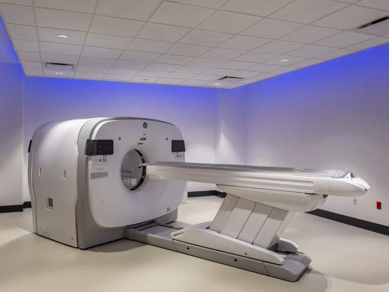 Open MRI machine.