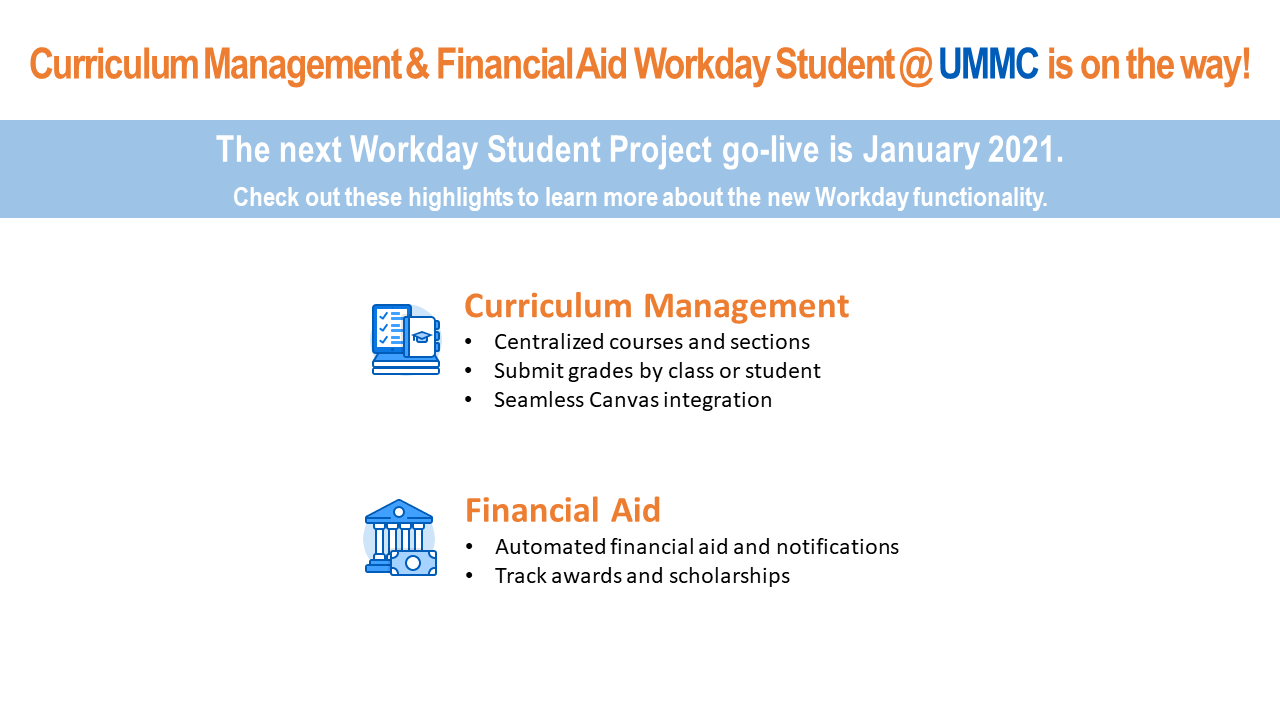 Curriculum Management and Financial Aid Graphic
