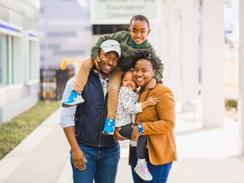 The Gilner family and their children Jackson and Harper Gilner, who are both patients at Children’s of Mississippi, attend Radiothon to share their story.