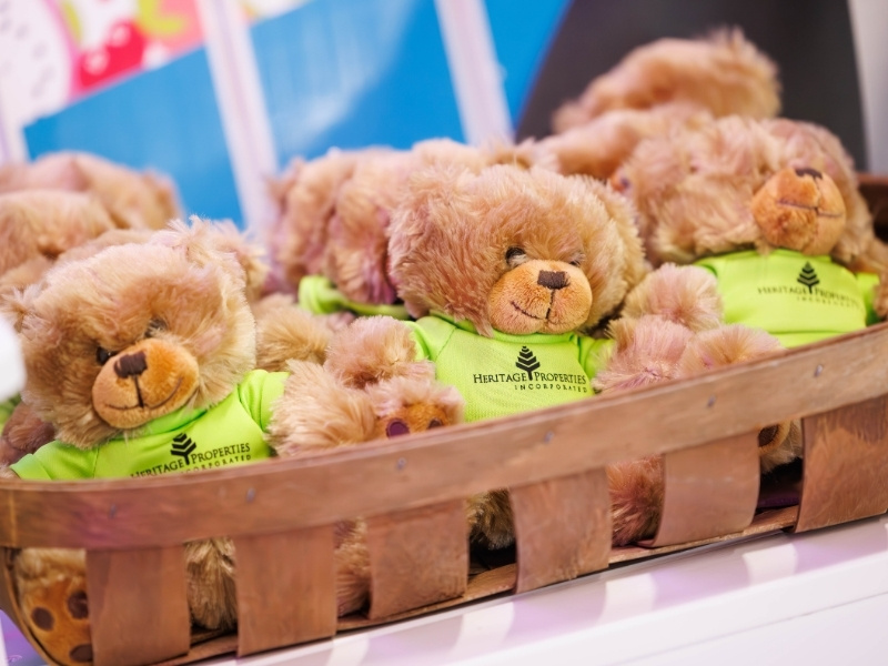 Heritage Properties makes an annual donation of Blair Bears during Radiothon to give to patients at Children’s of Mississippi.