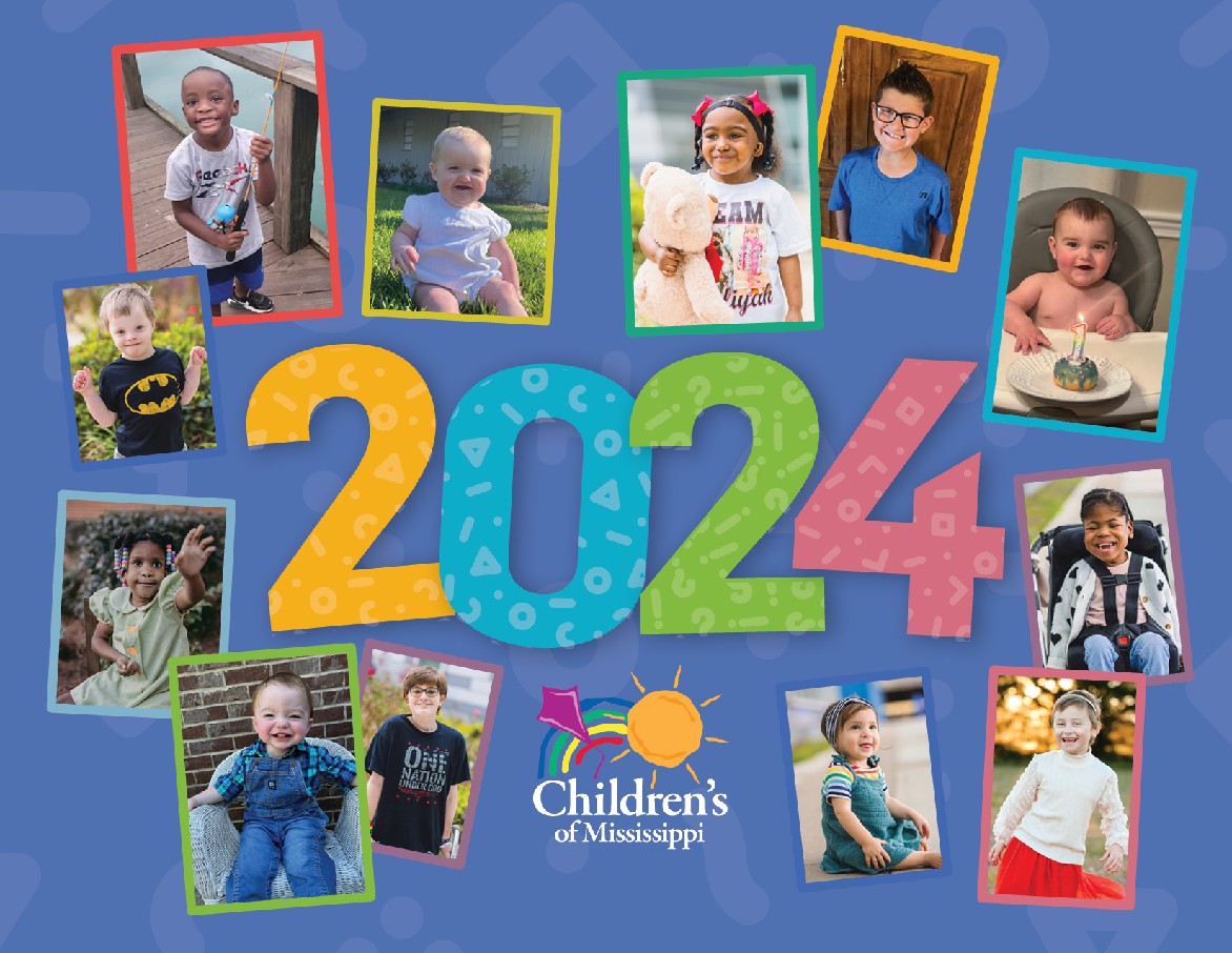 Cover of the 2024 Children's of Mississippi calendar