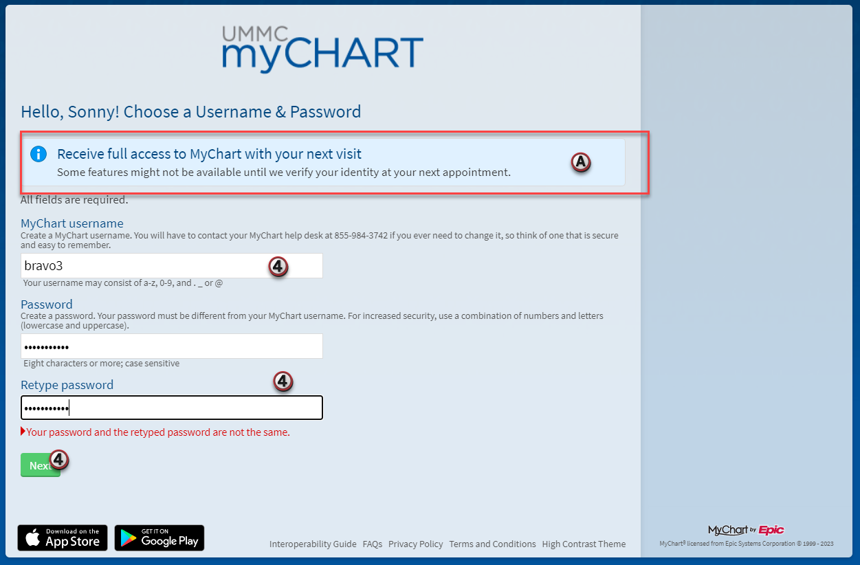 UMMC 2 You – Sign Up for MyChart Account (Patient) - University of ...