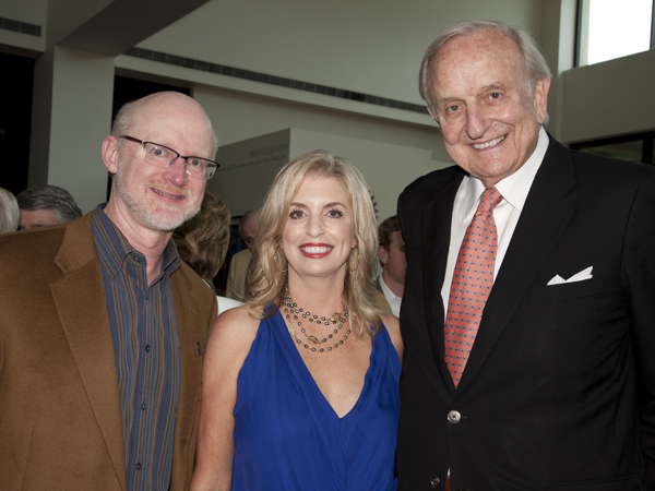 Mosley, Patricia McClure and Palmer during the pre-concert sponsor party