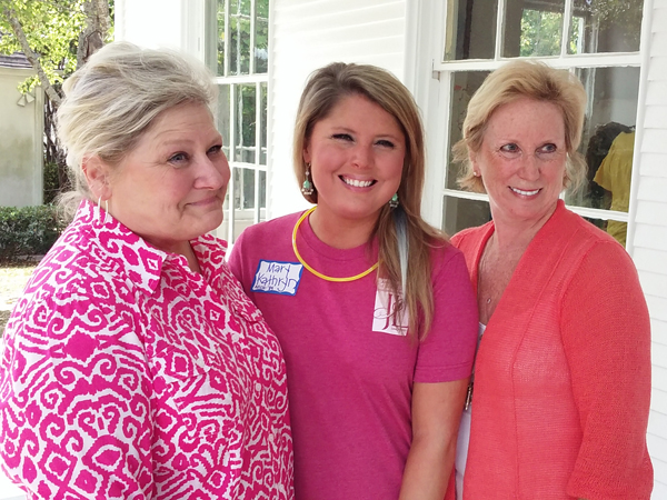Pictured from the left are Kathy Christian, Mary Kathryn Christian Rainey and Melissa Ridgway.