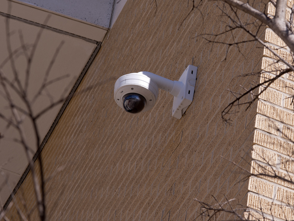 Security cameras are mounted at all entrances into the Medical Center.