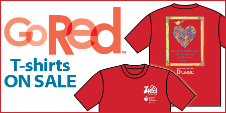 Go Red for Women t-shirt sale is one of the many activities planned to recognize Heart Month