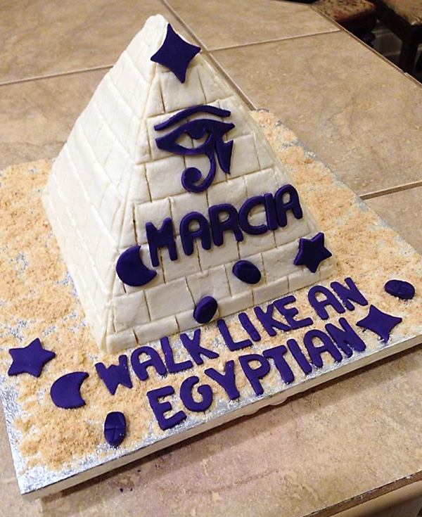 The infamous pyramid cake was saved, thanks to a birthday at the School of Nursing.
