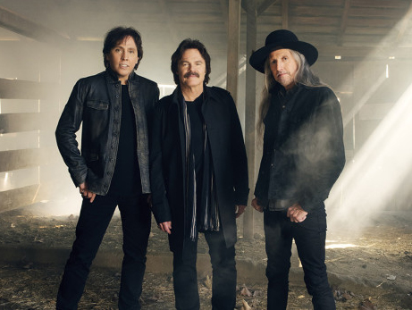 The Doobie Brothers' current touring lineup includes, from left, John McFee, Tom Johnston and Patrick Simmons. (Photo credit: Andrew Macpherson)