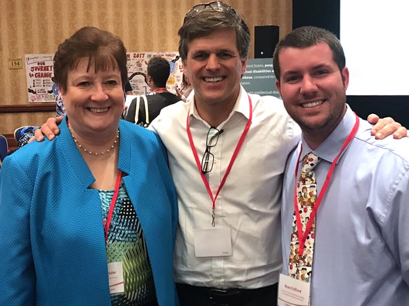 Pictured at the Inclusive Health Forum hosted by Special Olympics International are, from the left, Bender, Dr. Tim Shriver, chair of the SOI board, and Fulford.