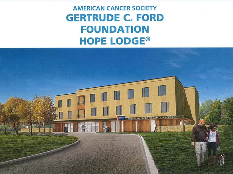 Artist rendering of the Ford Hope Lodge to be built adjacent to UMMC's Jackson campus.
