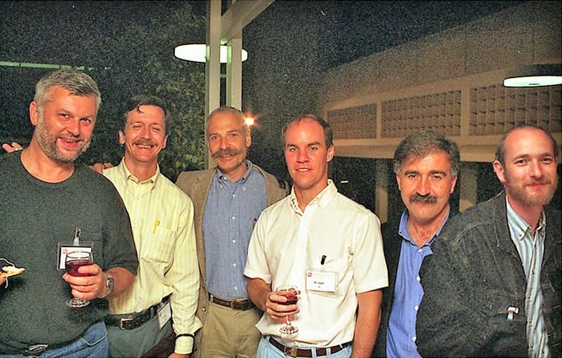 In this composite photo, members of Dr. Ian Paul's research team include, from left, Dr. Gabriel Nowak Paul, Dr. Phil Skolnick, Dr. Rick Layer, Dr. Ramon Trullas and Dr. Piotr Popik.