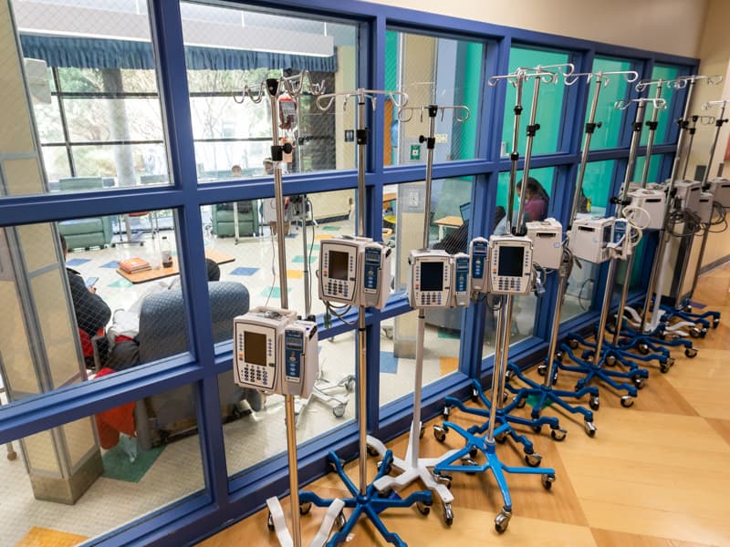 The infusion room of the Children's of Mississippi Center for Cancer and Blood Disorders is one of the areas set to be expanded.