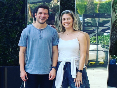 Conner Ball and wife Carrie Ball flew out to Los Angeles together for his successful "Golden Ticket" bid.