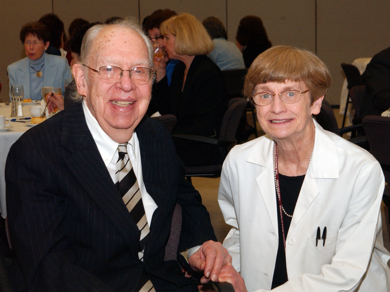 Batson is shown with Dr. Jeanette Pullen, professor emeritus of pediatrics at UMMC, in this file photo. 