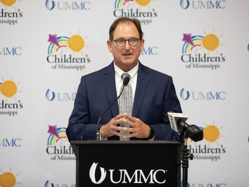 M. Ray “Hoppy” Cole, president and CEO of The First, A National Banking Association, tells of bank's support for children's health care in Mississippi.