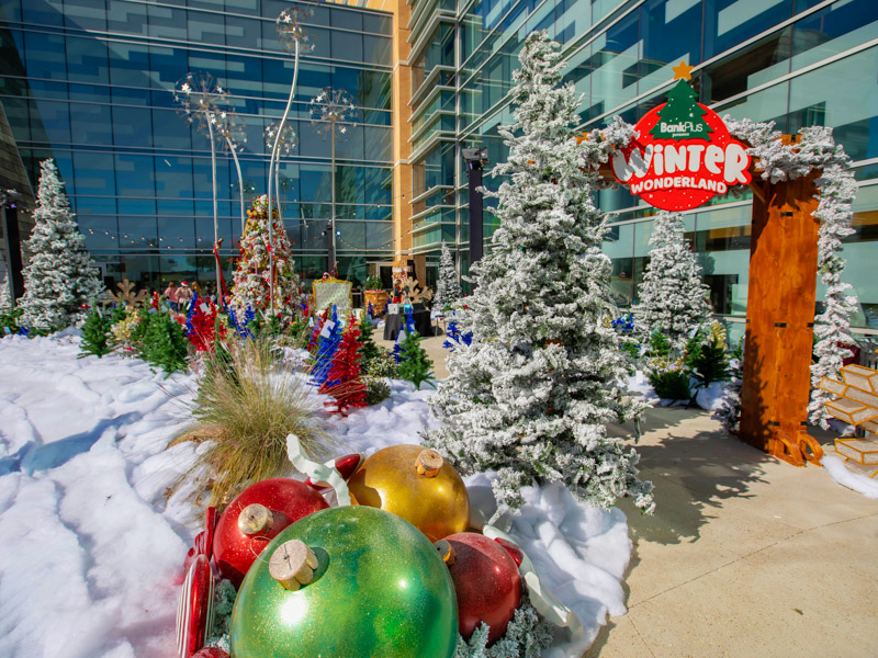 BankPlus Presents Winter Wonderland included visits with Santa, Christmas decor and even falling flakes from a snow machine, all to brighten the holidays for Children's of Mississippi patients and their families.