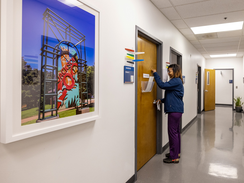 Hallways at UMMC's Adult Special Care clinic at the Jackson Medical Mall have been brightened with local paintings and photographs, mirroring refurbishments clinic-wide.