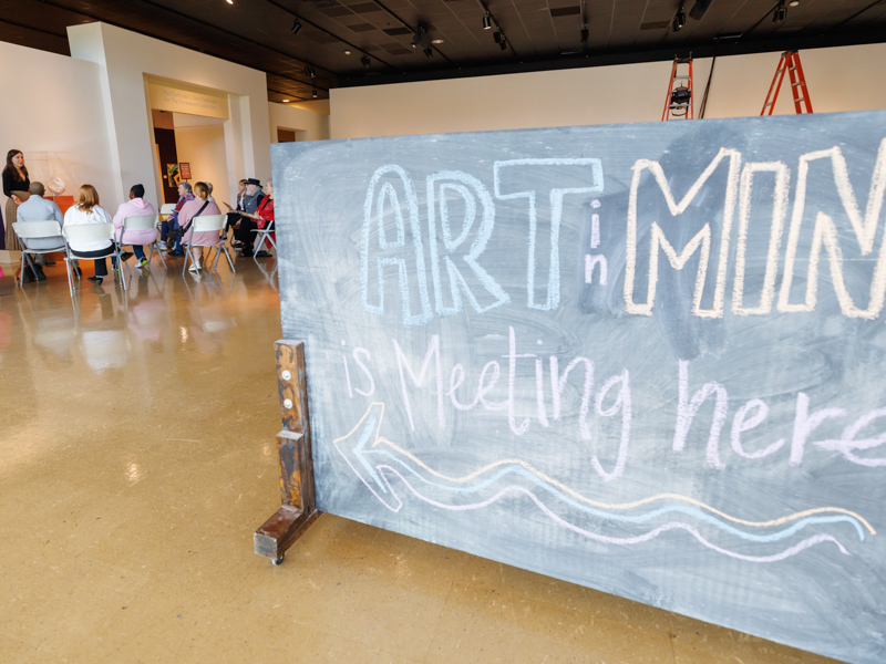 The March session of Art in Mind at the Mississippi Museum of Art starts out with an art-viewing assembly led by Gray Barron, the museum’s associate curator of interpretation and evaluation.
