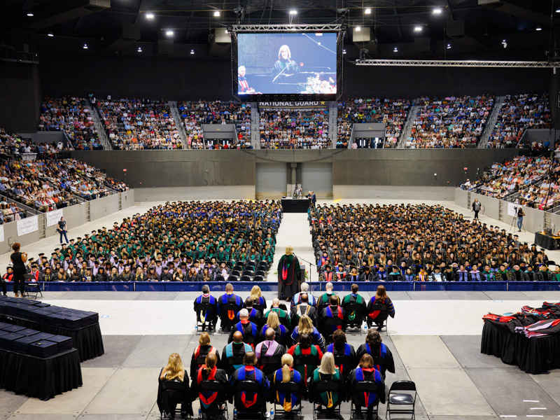 Of the University of Mississippi Medical Center's Class of 2024, about 765 of the 900-plus graduates take part in Commencement on May 24. Joe Ellis/ UMMC Communications 