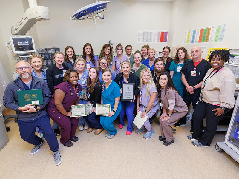 The Children's Emergency Department won a DAISY Team Award, which was presented during National Nurses Week.