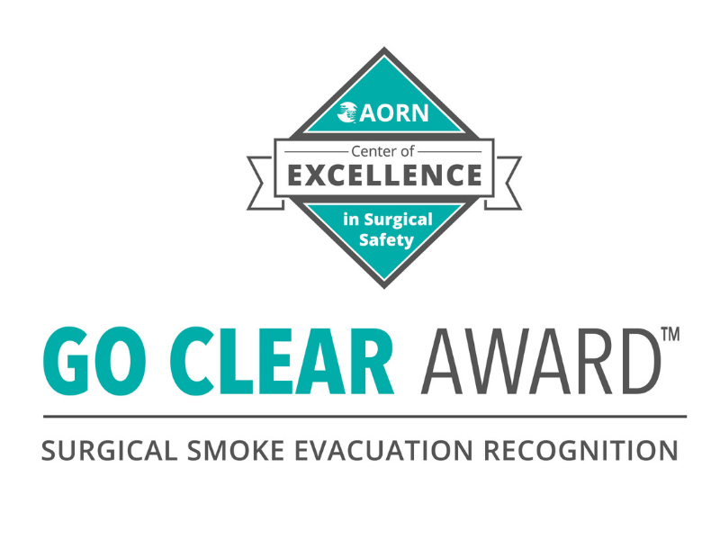 Go Clear Award Surgical Smoke Evacuation Recognition