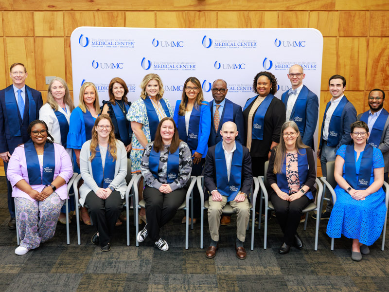 TEACH Prize honoree Dr. Katie Barber, front row, third from left, is joined by her fellow Nelson Order inductees, front row, from left: Dr. Angelia Garner, Dr. Katie Cassady, (Barber), Dr. Benjamin Walker; Dr. Eva Bengten and Dr. Erin Norcross; back row, from left: Dr. William Daley, Dr. Alicia Hathorn, Lisa Hosey, Dr. Linda Upchurch, Stephanie B. Tullos, Dr. Susana Salazar Marocho, Dr. Felix Adah, Dr. Kendria Lyles, Dr. Zeb Henson, Dr. Charles Grogan II and Dr. Jarrett Morgan. Not pictured are Nelson Order honorees Dr. Michael Fast, Dr. Felicitas Koller, Dr. Shuying Lin and Dr. Kathy Rhodes.