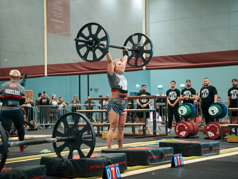 Turner competes in the Max Axle Press, ranking second in the world in her division.