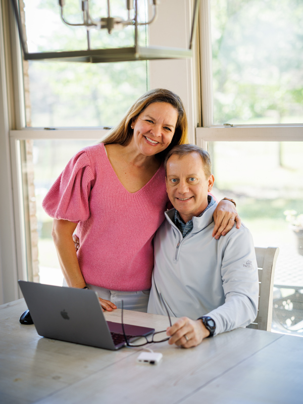 Wade Watts of Madison and wife, Sara, are all smiles after his successful liver transplant. Joe Ellis/ UMMC Communications