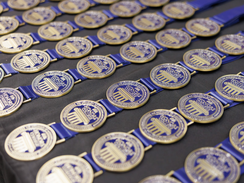 Ninety-nine Honors College members from the 2024–2025 and 2025–2026 classes are honored for their admission to and completion of the prestigious program.