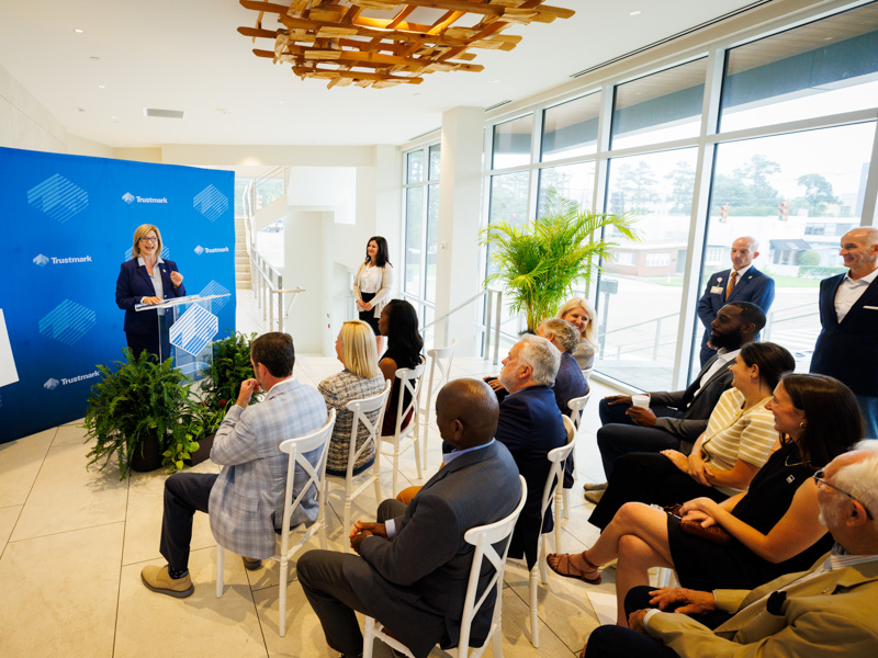 Dr. LouAnn Woodward, vice chancellor for health affairs, expresses excitement about the Medical Center's cancer mission.