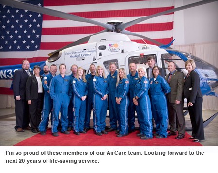 AirCare team poses for photo. 