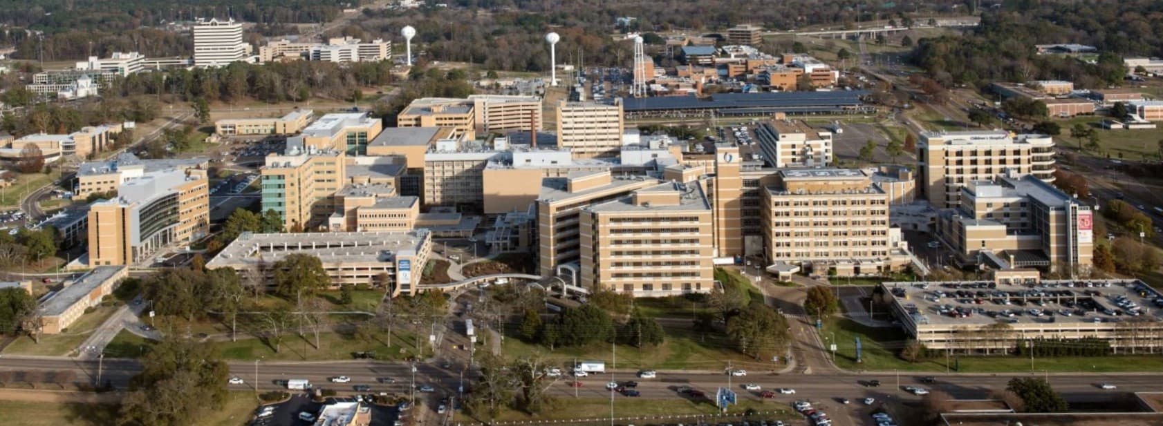 Aerial view of UMMC campus