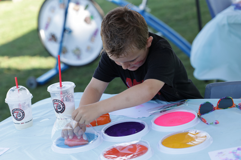 Outdoor activities at the 2024 Spring into Wellness event.