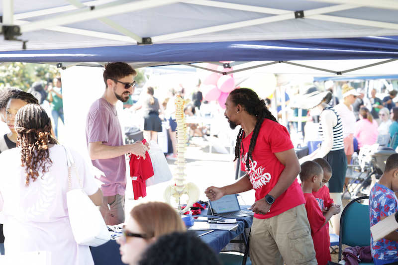 Outdoor activities at the 2024 Spring into Wellness event.