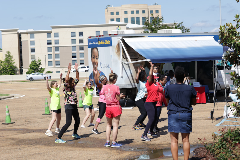 Outdoor activities at the 2024 Spring into Wellness event.