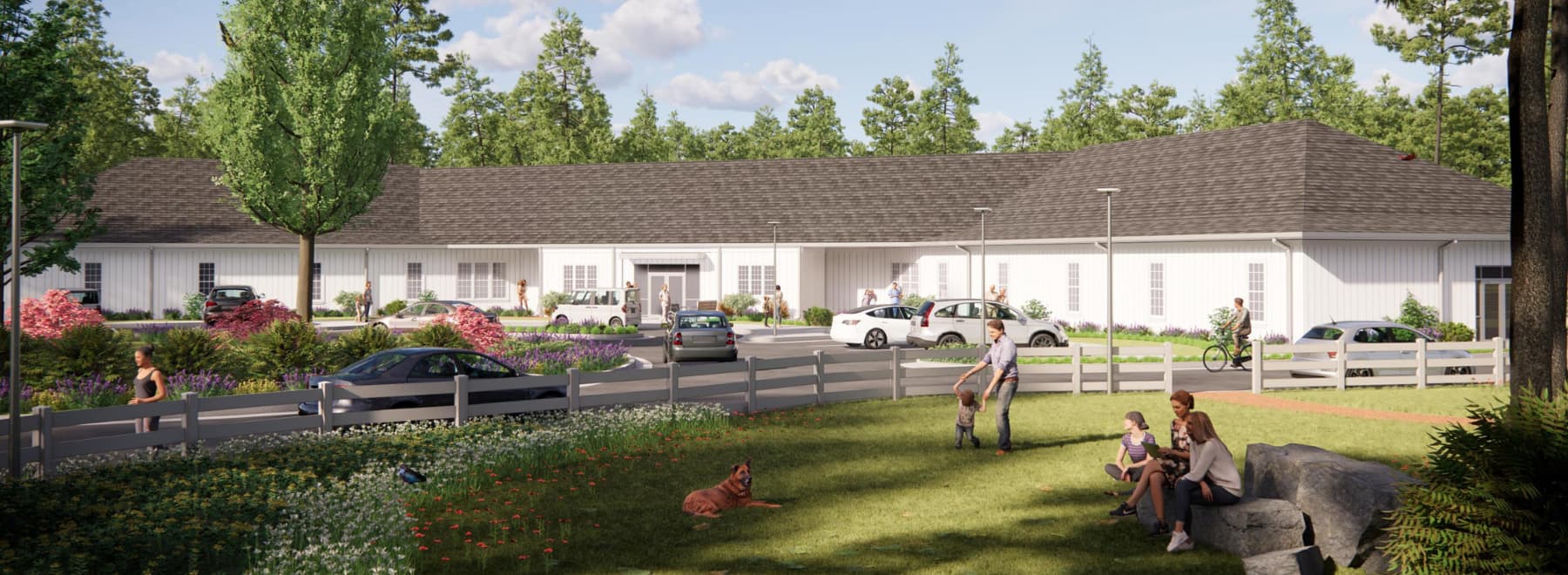 An artist's rendering of the Clarke Center.