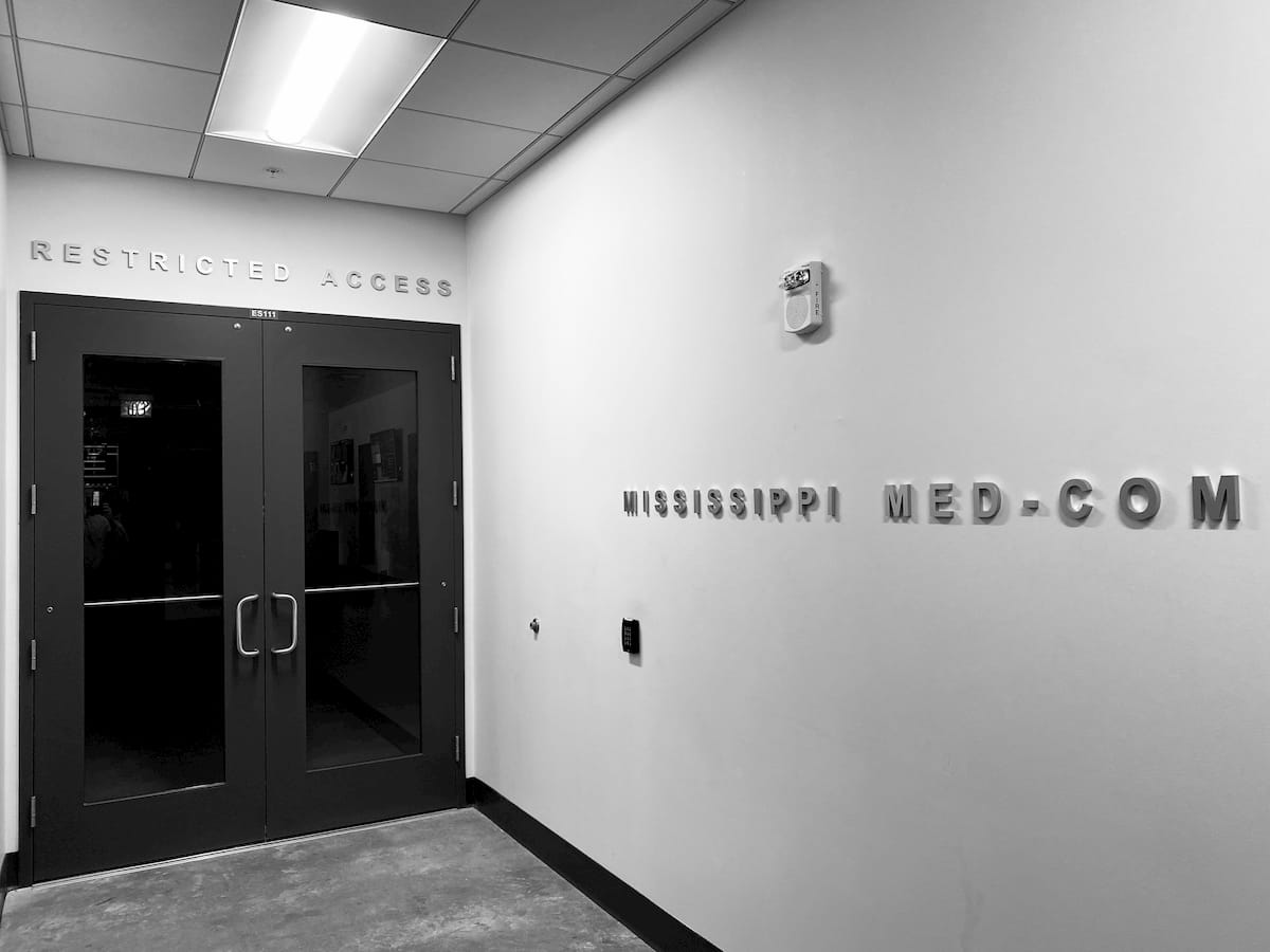 Mississippi MED-COM front door.