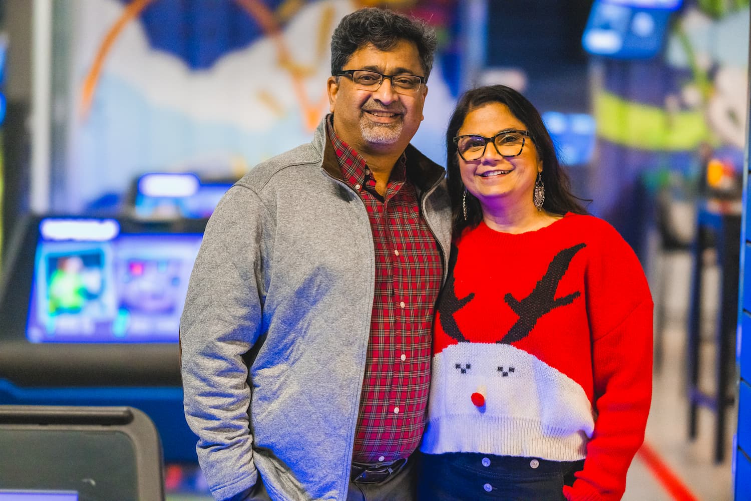 Dr. Ajay Singh and Dr. Seema Singh at the CCRI Christmas party