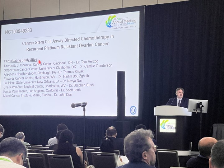 Dr. Pier Paulo Claudio was among presenters at the AACR Annual Meeting.