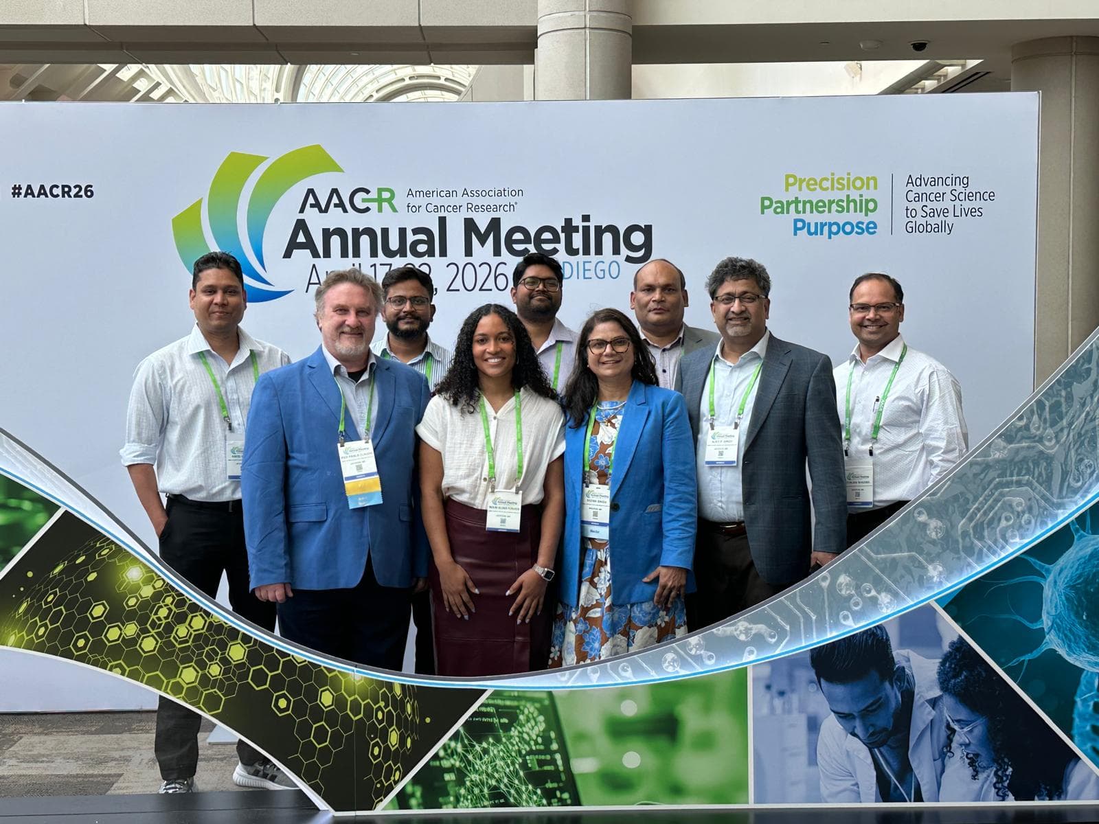 CCRI researchers are shown at the AACR Annual Meeting in San Diego.