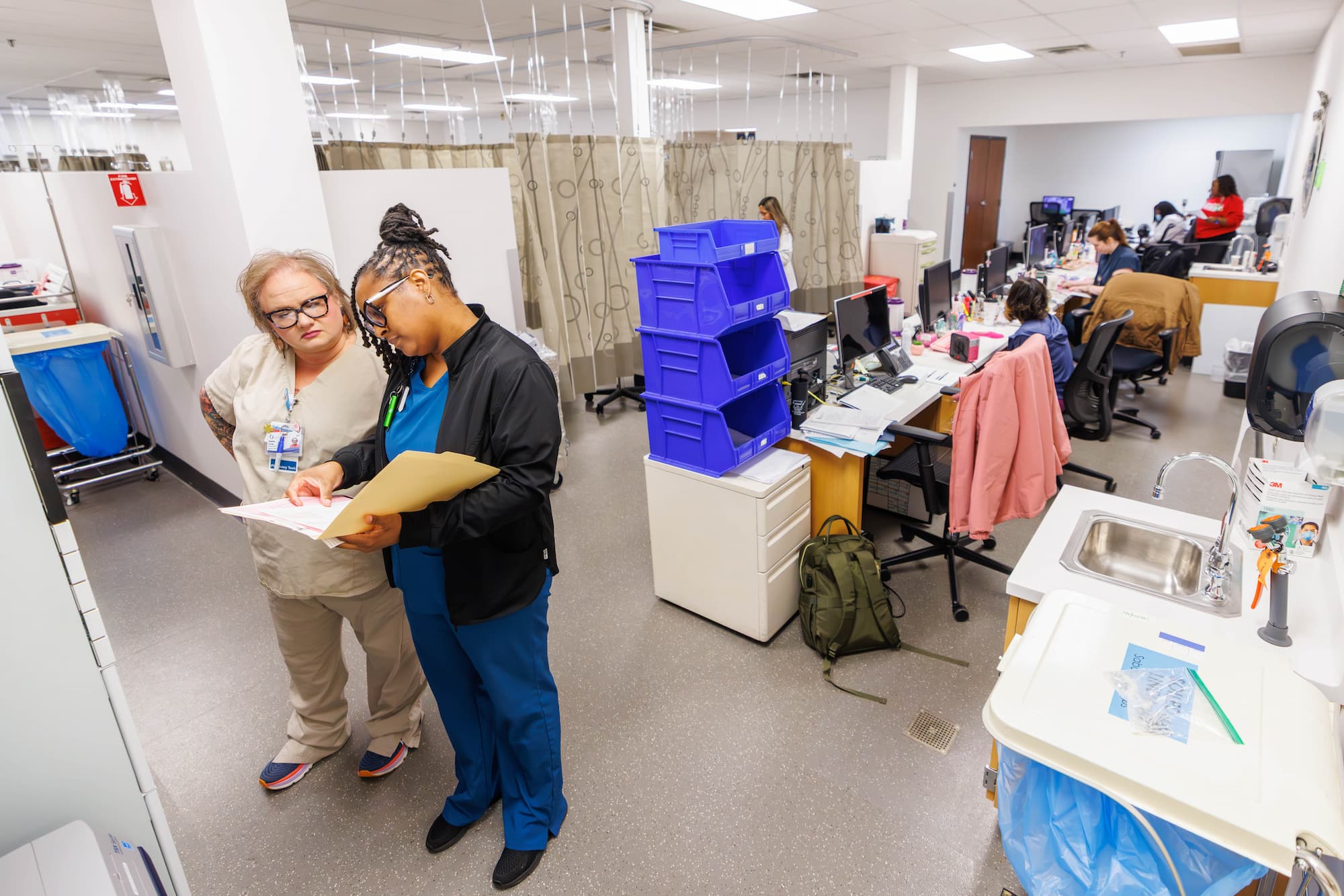 Care inside the infusion area of the UMMC Pavilion resumed in a limited capacity Feb. 23.