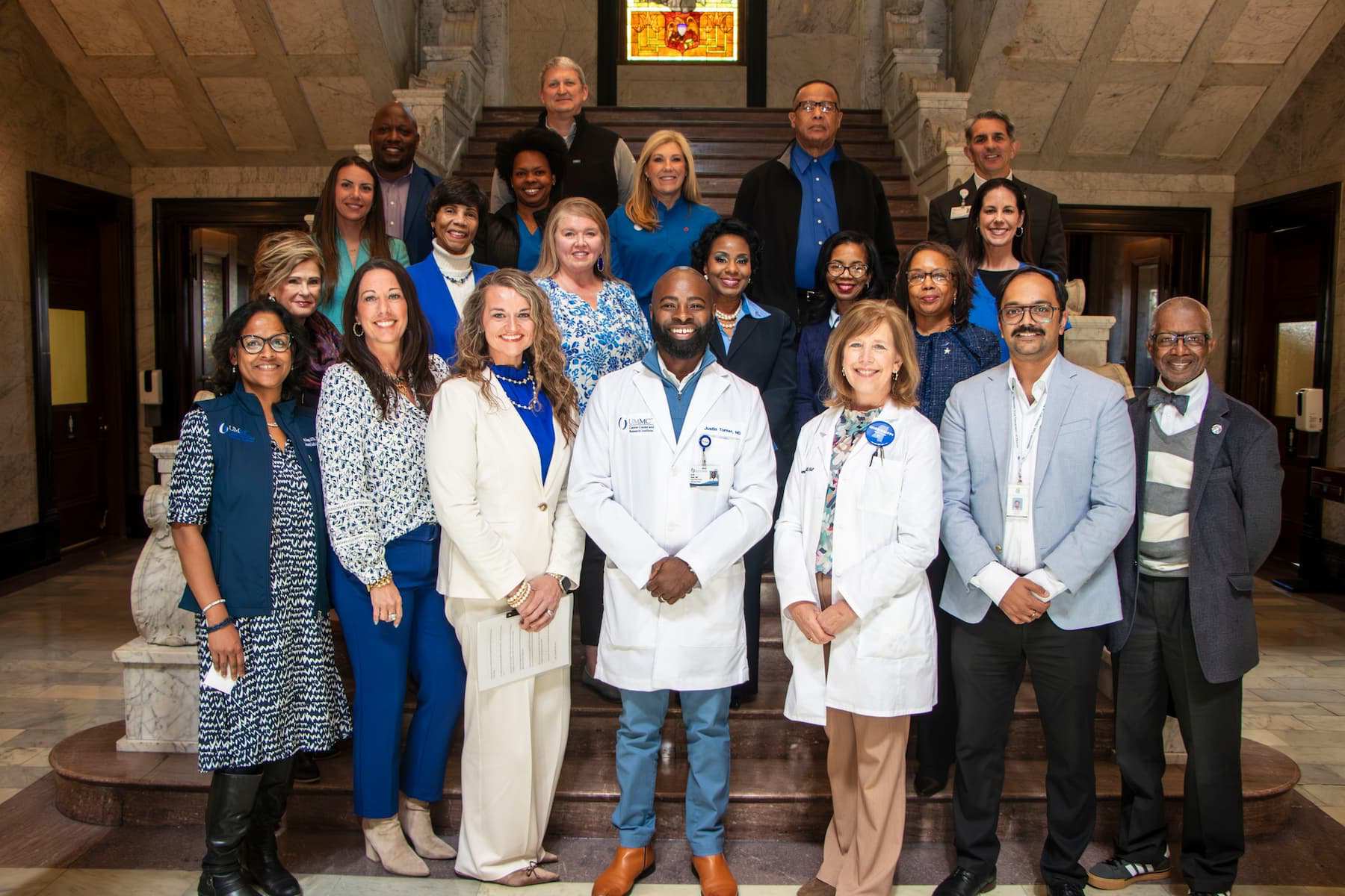 CCRI and colleagues in the Mississippi Colorectal Cancer Roundtable shared vital information on cancer screening during a news conference at the Mississippi State Capitol March 16.