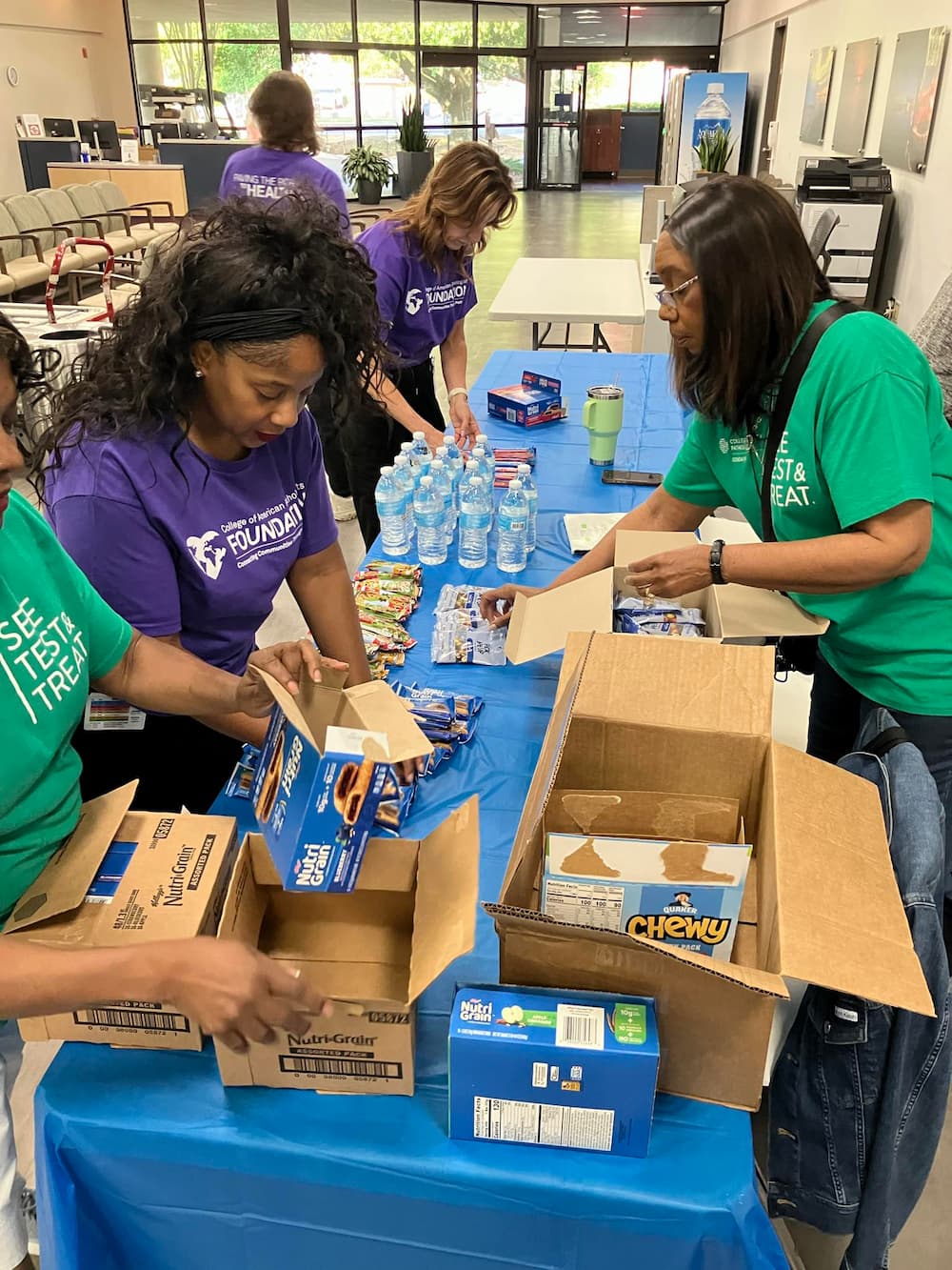 See, Test and Treat volunteers are pictured.