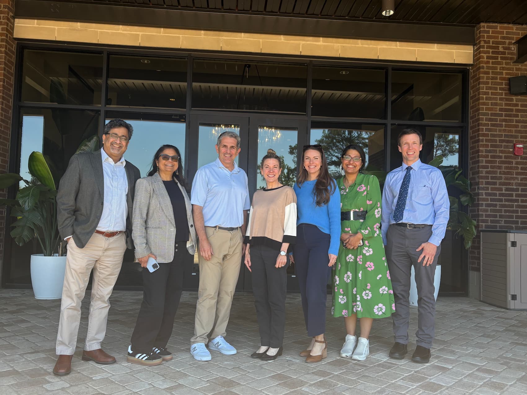 CCRI leaders are pictured at a strategy retreat focused on our NCI designation journey.